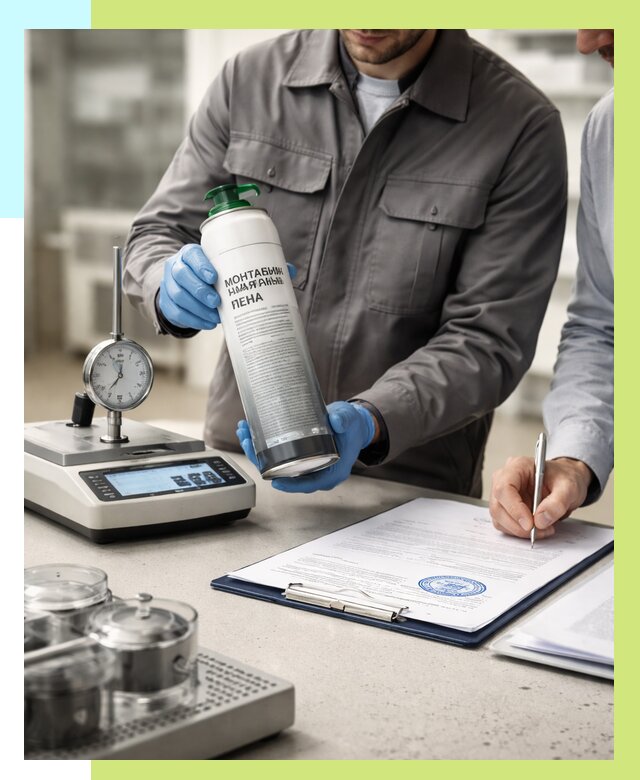 Сертификация монтажной пены в Урае от 15632 р. | Алешин-Урй