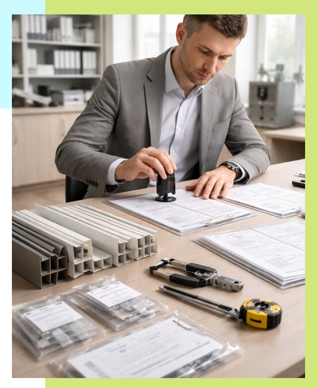 Сертификация ПВХ продукции в Урае от 8858 р., Алешин-Урй