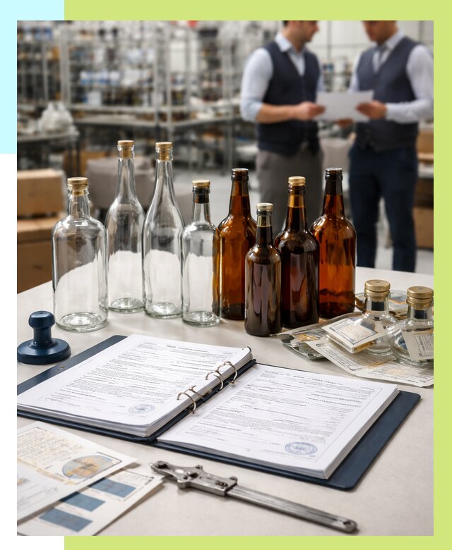 Сертификация стеклянных бутылок в Урае от 26053 р. | Алешин-Урй