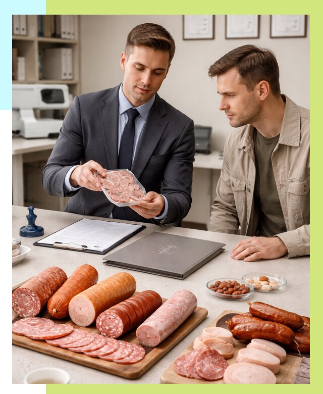 Сертификация колбасных изделий в Урае от 7816 р. | Алешин-Урй