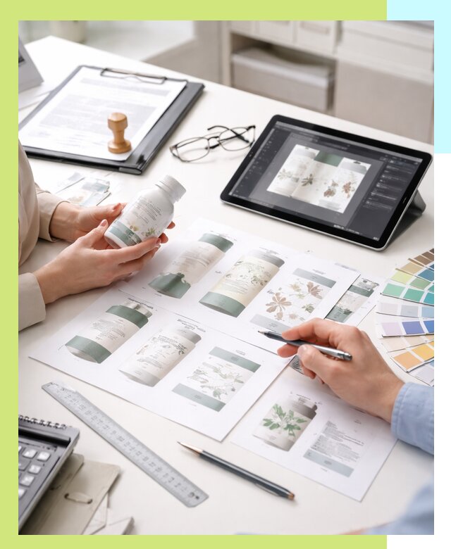 Профессиональная разработка дизайна и текста этикетки продукции в Урае