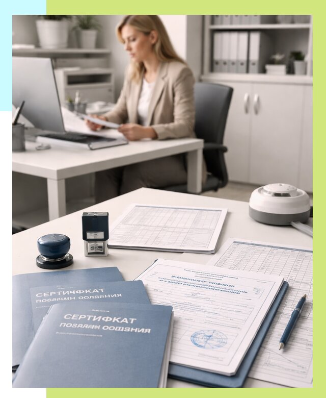 Сертификаты пожарной безопасности в Урае от 15632 р. | Алешин-Урй