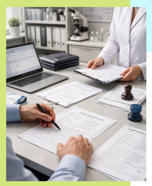 Оформление сертификата GMP в Урае для фармпроизводства