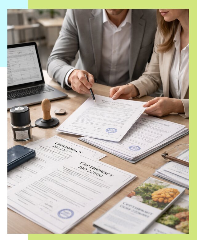 Сертификат ISO 22000 в Урае от 41684 р. под ключ | Алешин-Урй